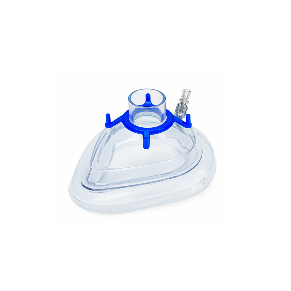 Mascarilla para Anestesia "Fix Seal" #6, Adulto Grande con Válvula (Azul)