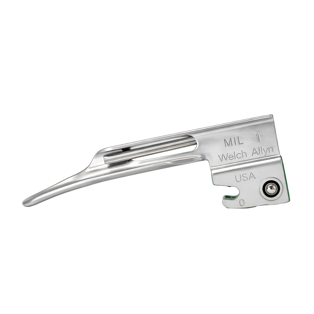 Hoja para laringoscopio recta (Miller) fibra optica #1