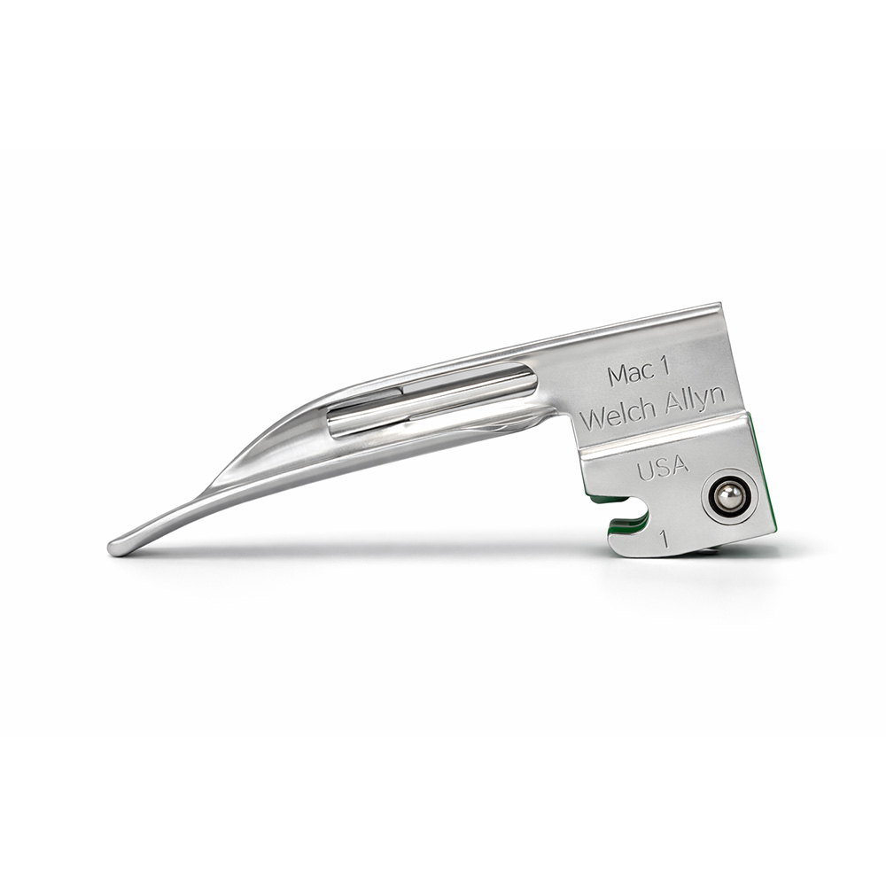 Hoja para laringoscopio curva (Macintosh) fibra optica #1